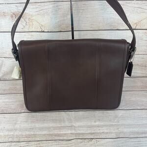Coach Legacy Leather Mail Messenger Bag 9065 Dark Brown Leather